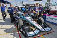 Kyle Kirkwood in the pits at the NTT INDYCAR Series Snap-On Milwaukee Mile 250 - Source: Getty