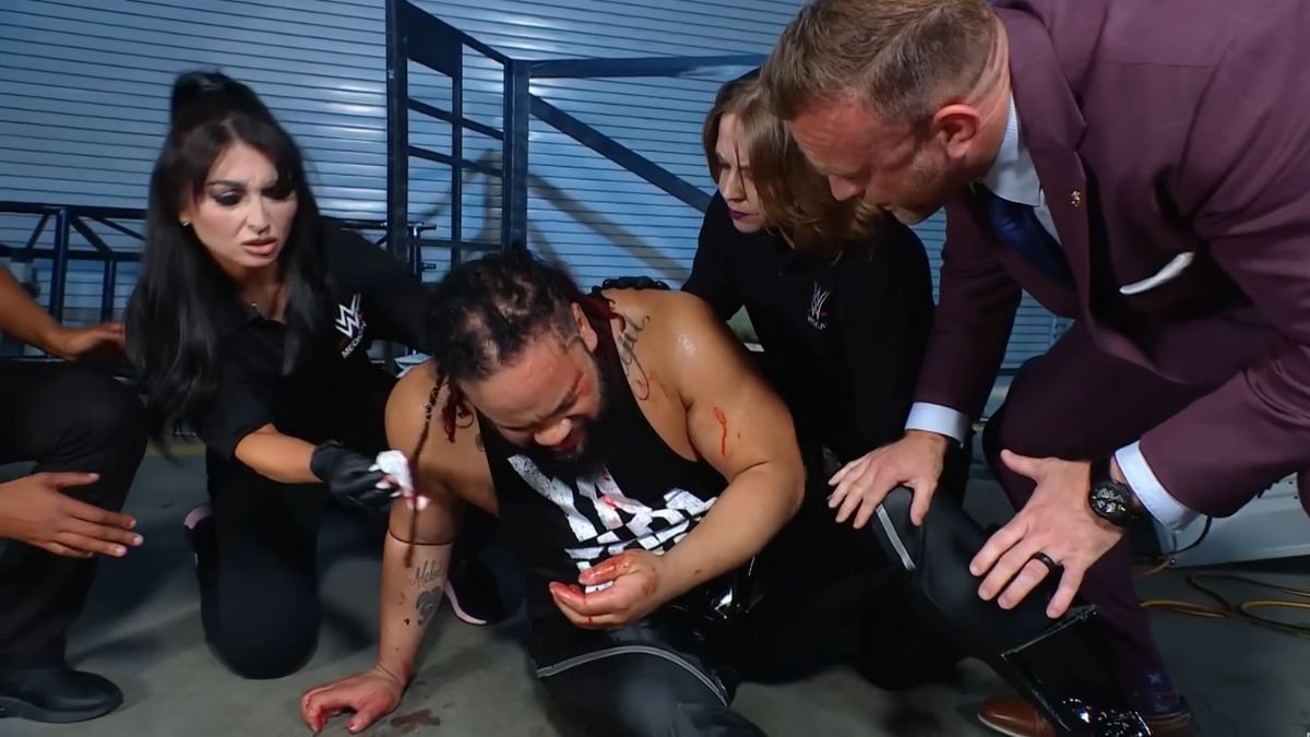 Jacob Fatu was mysteriously attacked last week. [Image via WWE