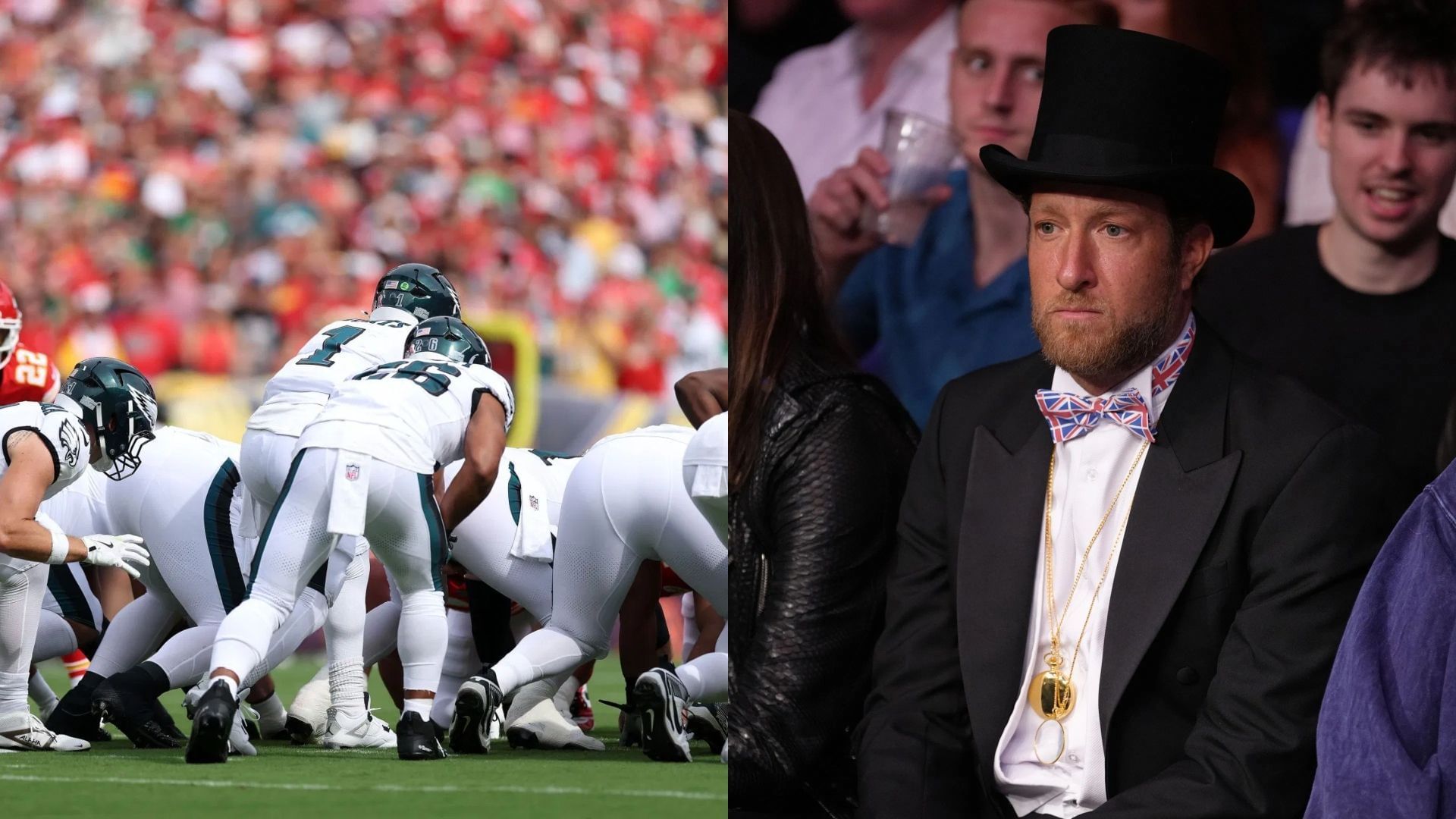 Dave Portnoy reacts to Eagles running the tush push four times - Source: Getty