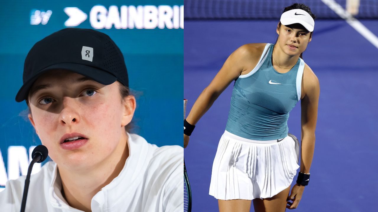 Iga Swiatek and Emma Raducanu call attention to scorching heat at Wuhan Open after major disruption at tournament. Credit: GETTY