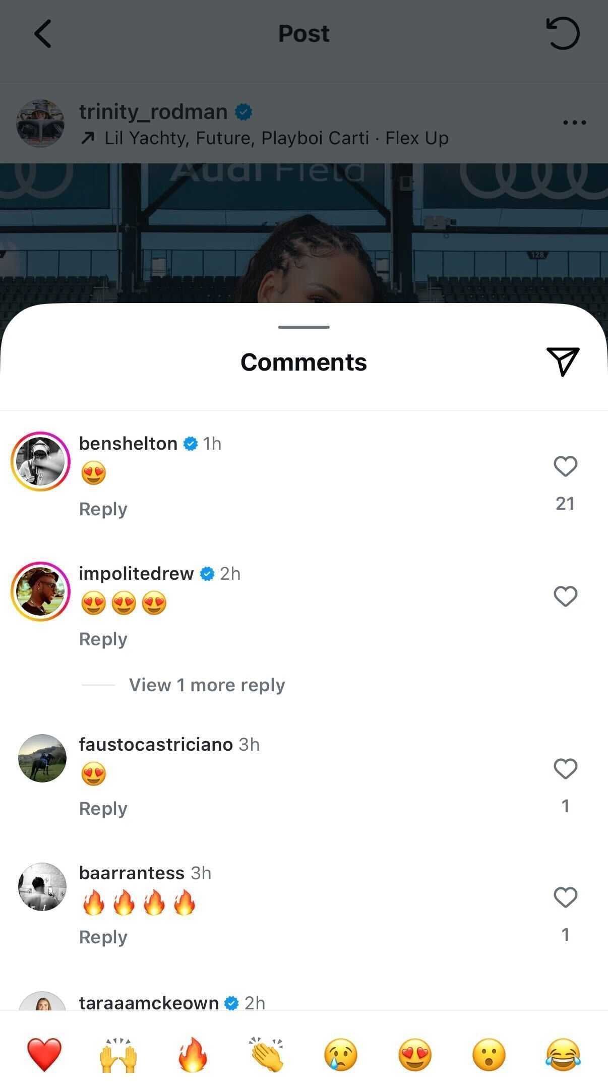 Comments section