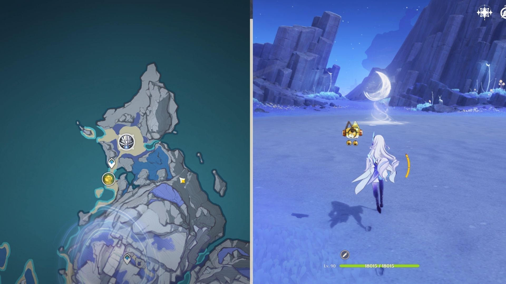 Frostnight Herra boss location (Image via HoYoverse)