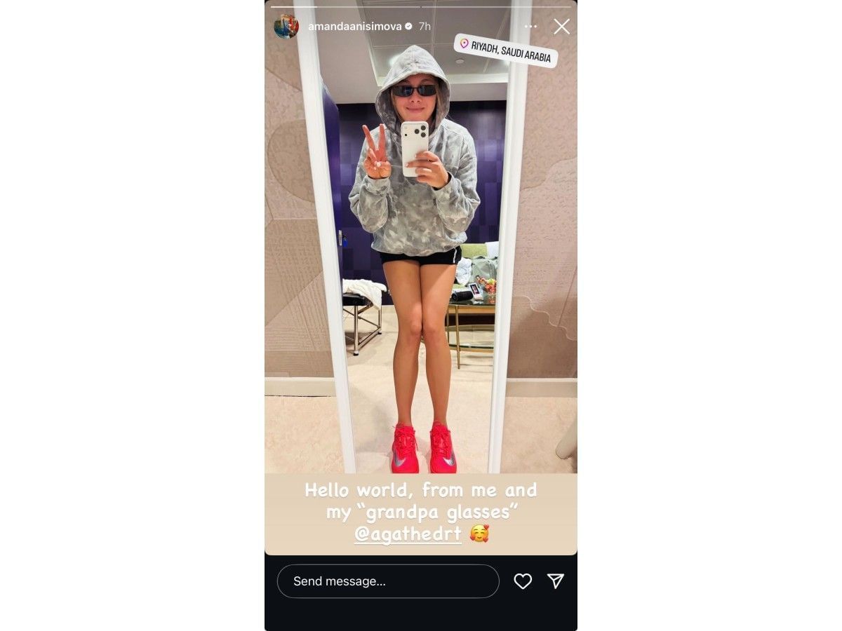 Anisimova&#039;s Instagram story