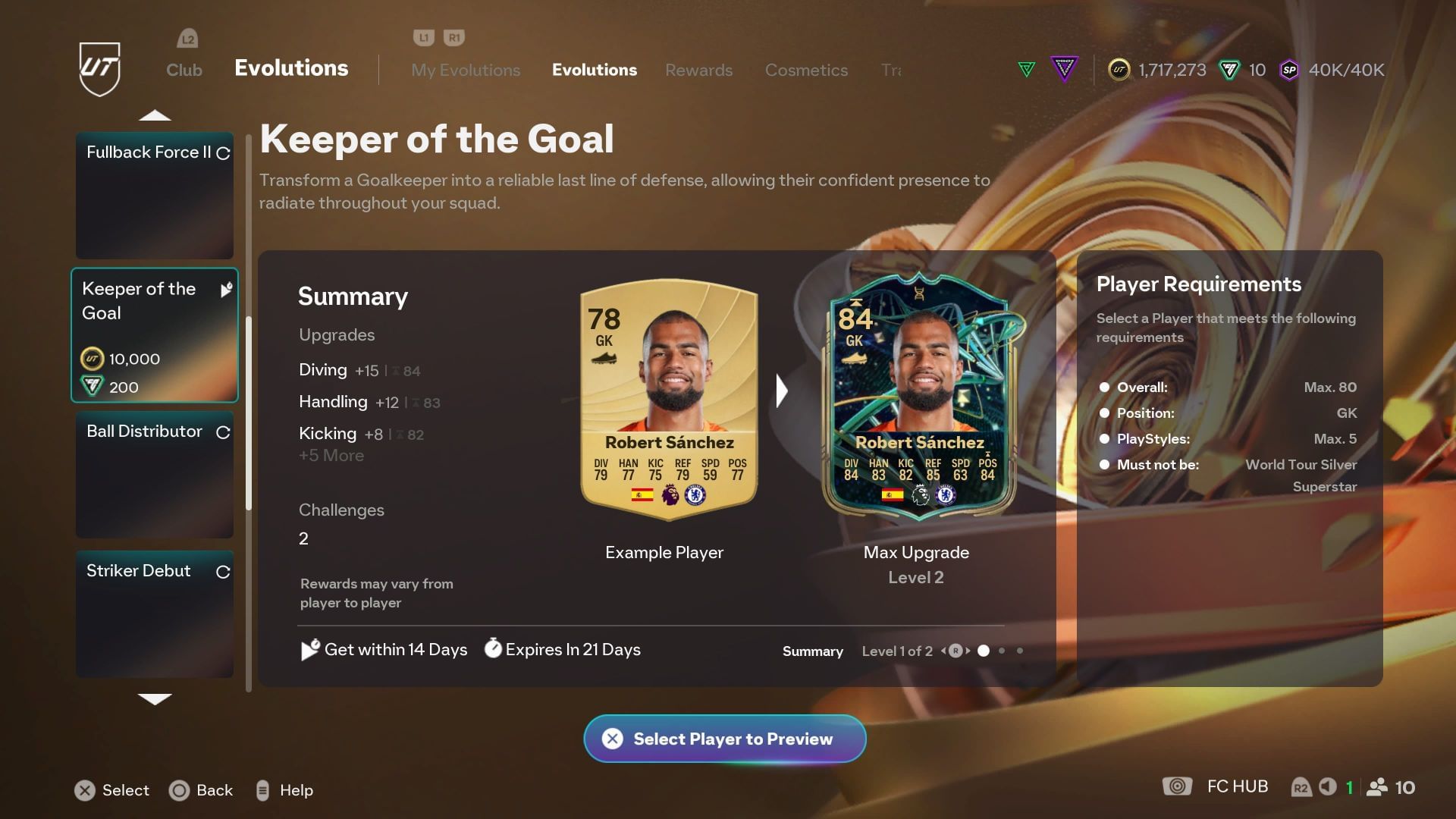 The requirements (Image via EA Sports)