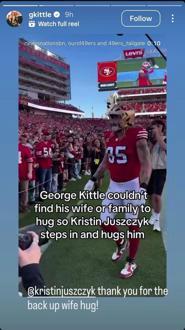 Kittle's IG story