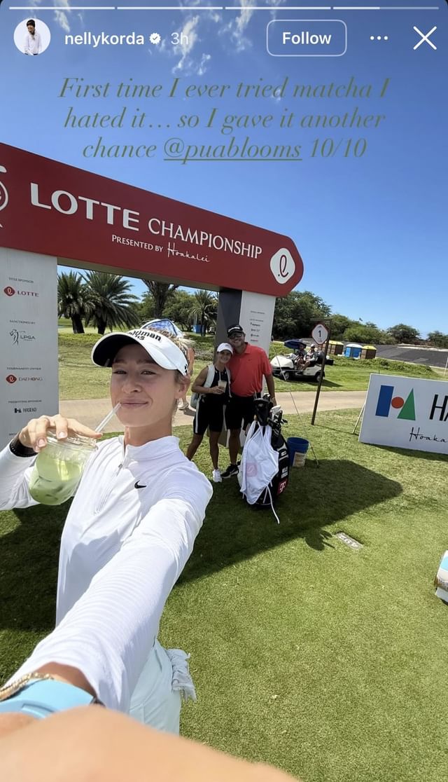 Image via Korda&rsquo;s Instagram story _ Source: IG/@nellykorda