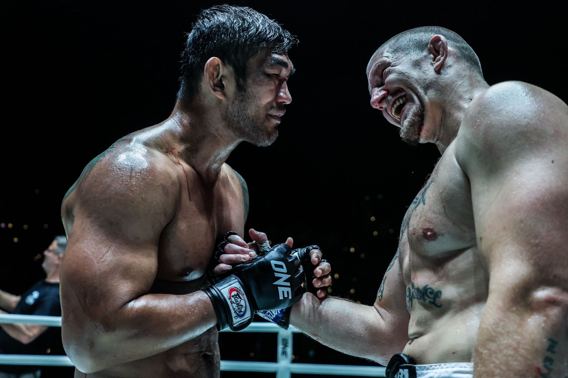 (From left) Aung La N Sang and Zebaztian Kadestam. [Images: ONE Championship]