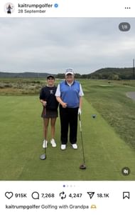Image taken from Kai Trump’s Instagram feed _ Source: Instagram/@kaitrumpgolfer