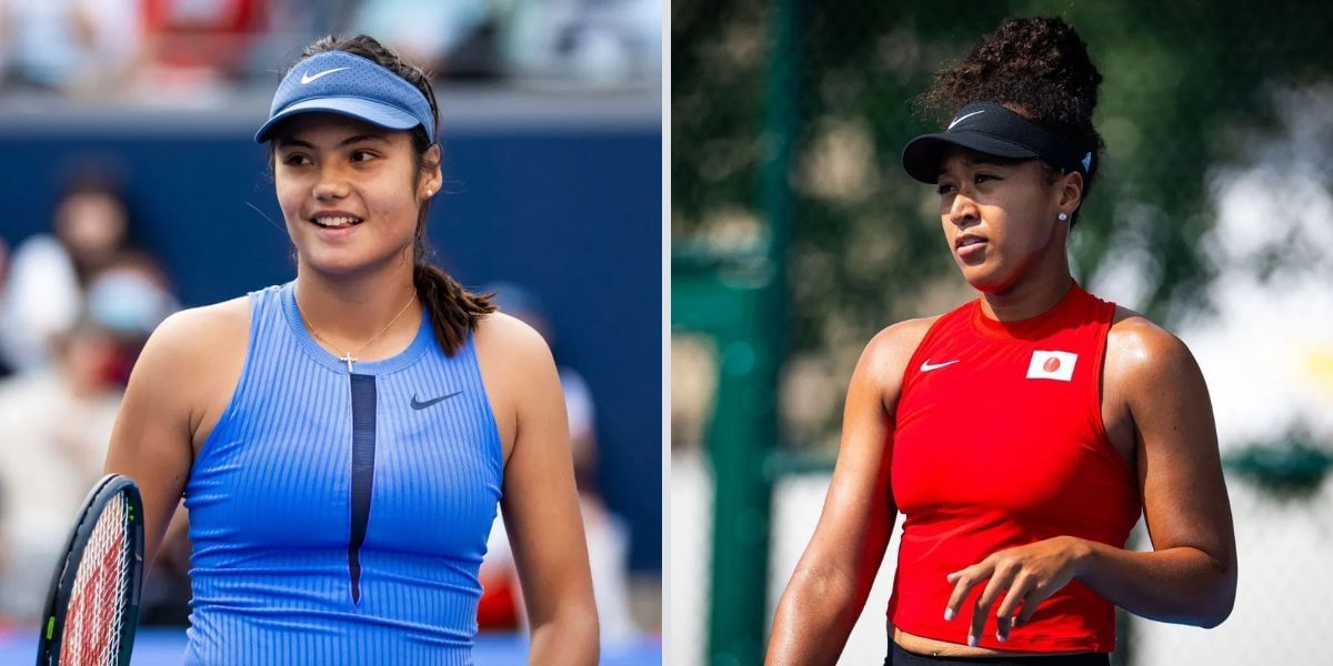 Emma Raducanu and Naomi Osaka at the Wuhan Open - Image Source: Getty  
