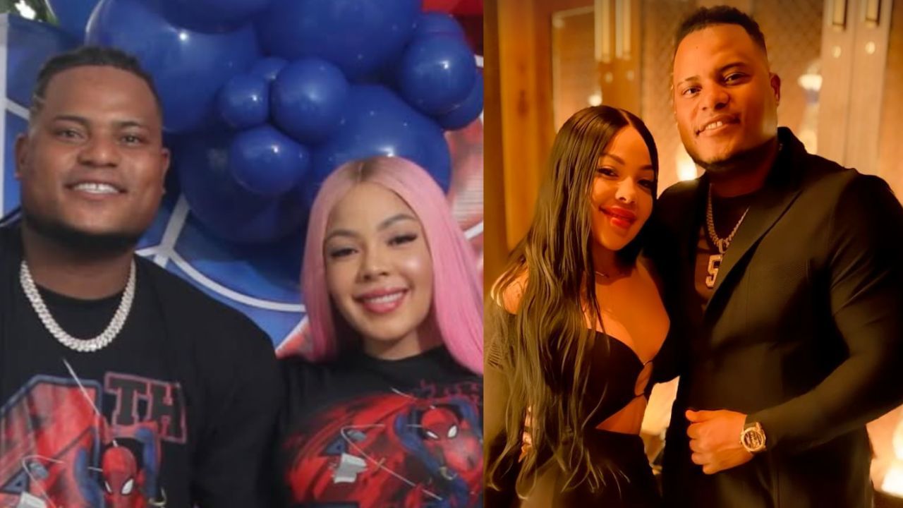 Framber Valdez with his wife, Teresa (Images from - Instagram.com/@teresavaldez7719)