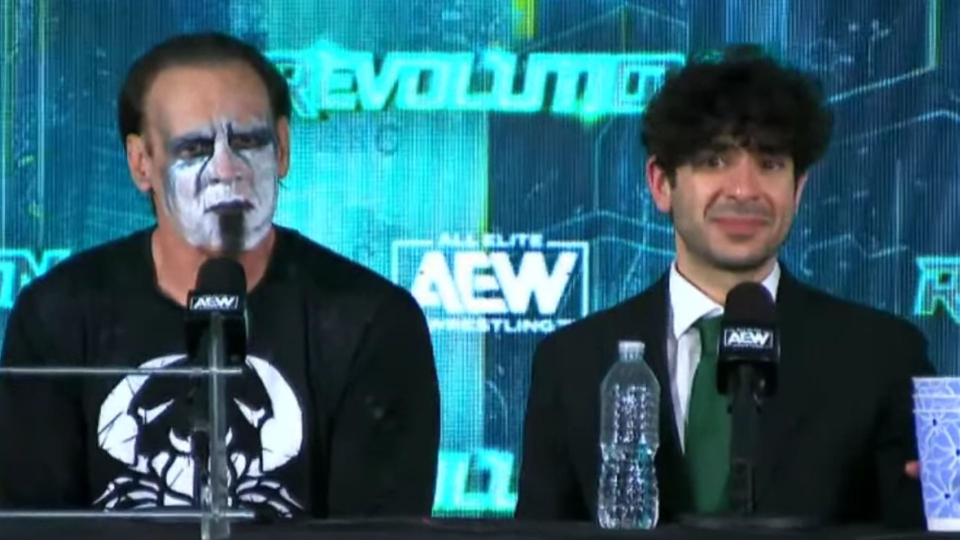 Sting is a WWE Hall of Famer. (Image via AEW YouTube) 