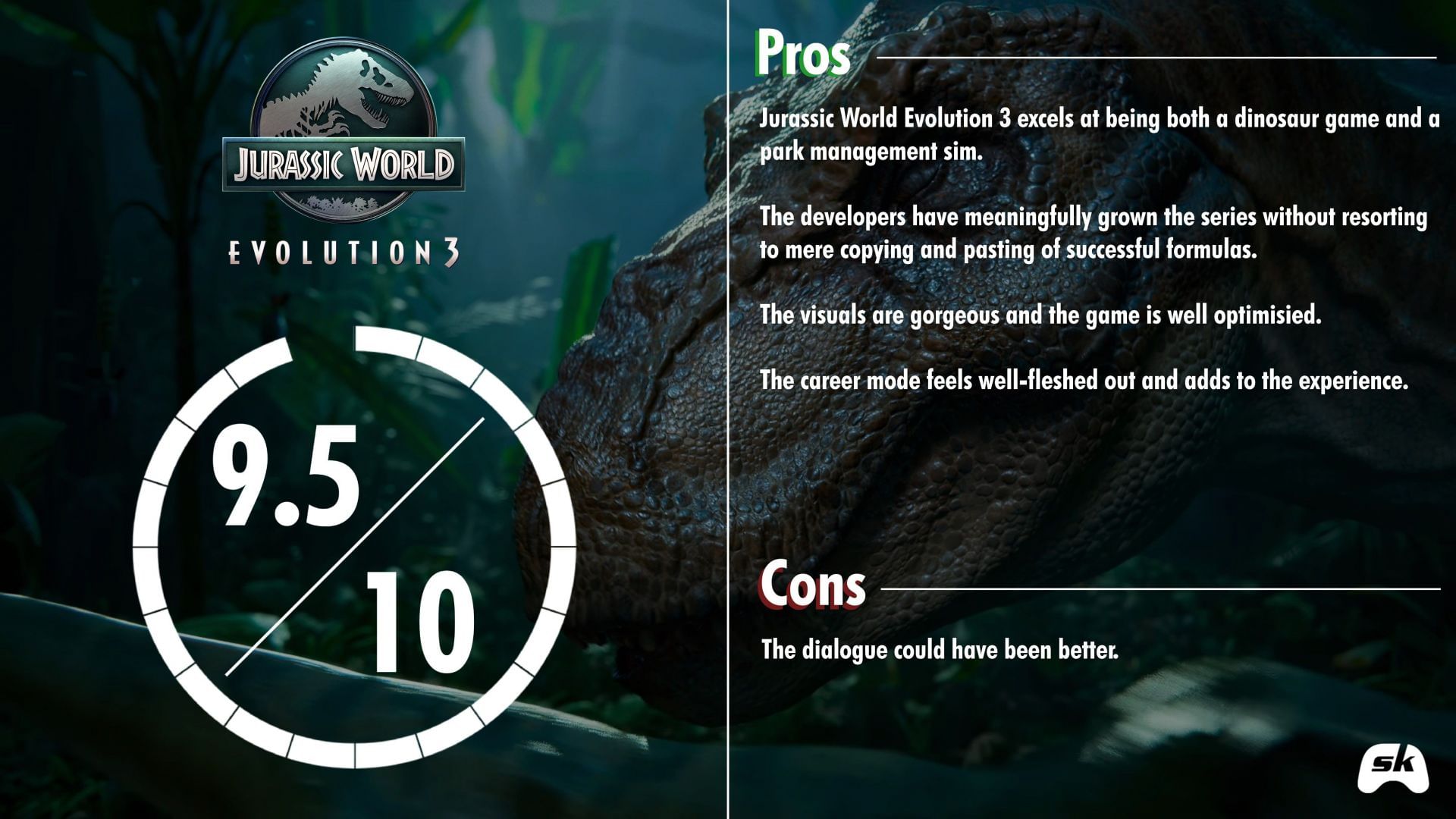 Jurassic World Evolution 3 Rating (Image via Sportskeeda Gaming)