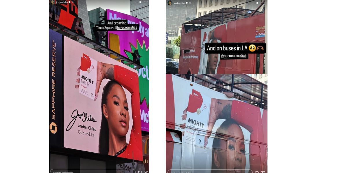 Screenshot of Jordan Chiles&rsquo; Instagram stories. Credits - IG/jordanchiles