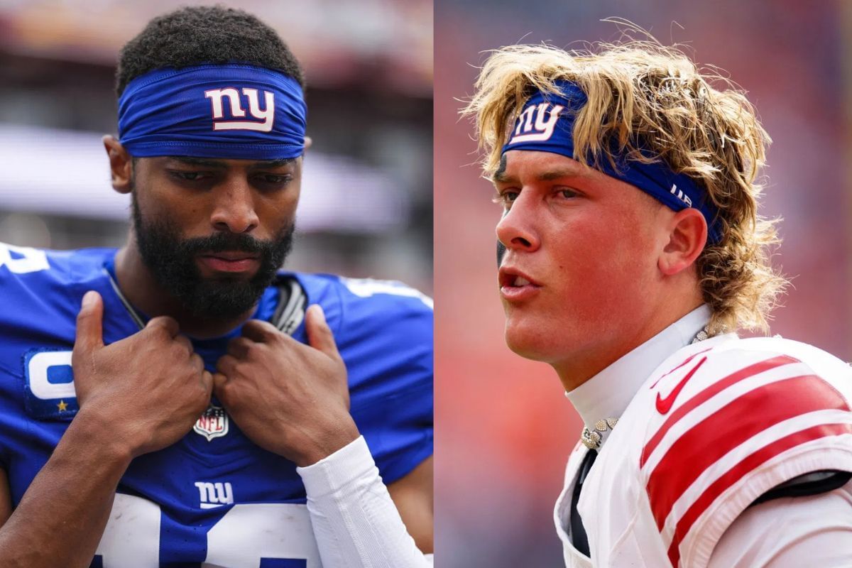Darius Slayton issues warning to rookie Jaxson Dart before Giants-Eagles Week 8 clash (Image Credits - GETTY)