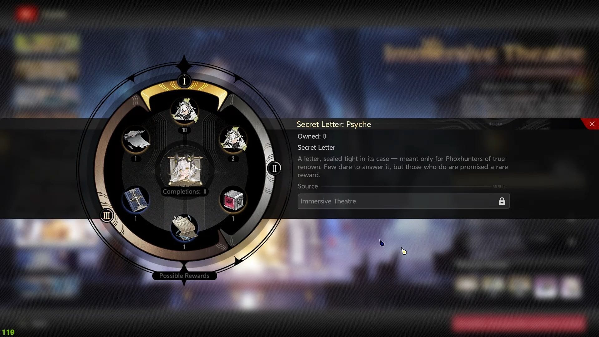 Get new Character and Weapon Secret Letters from Immersive Theatre (Image via Pan Studio)