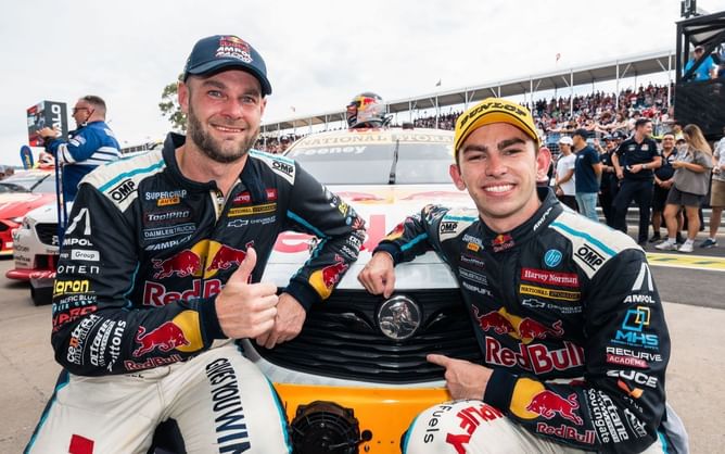 Joe Gibbs' star credits Shane van Gisbergen's Supercars roots after watching Broc Feeney's masterclass