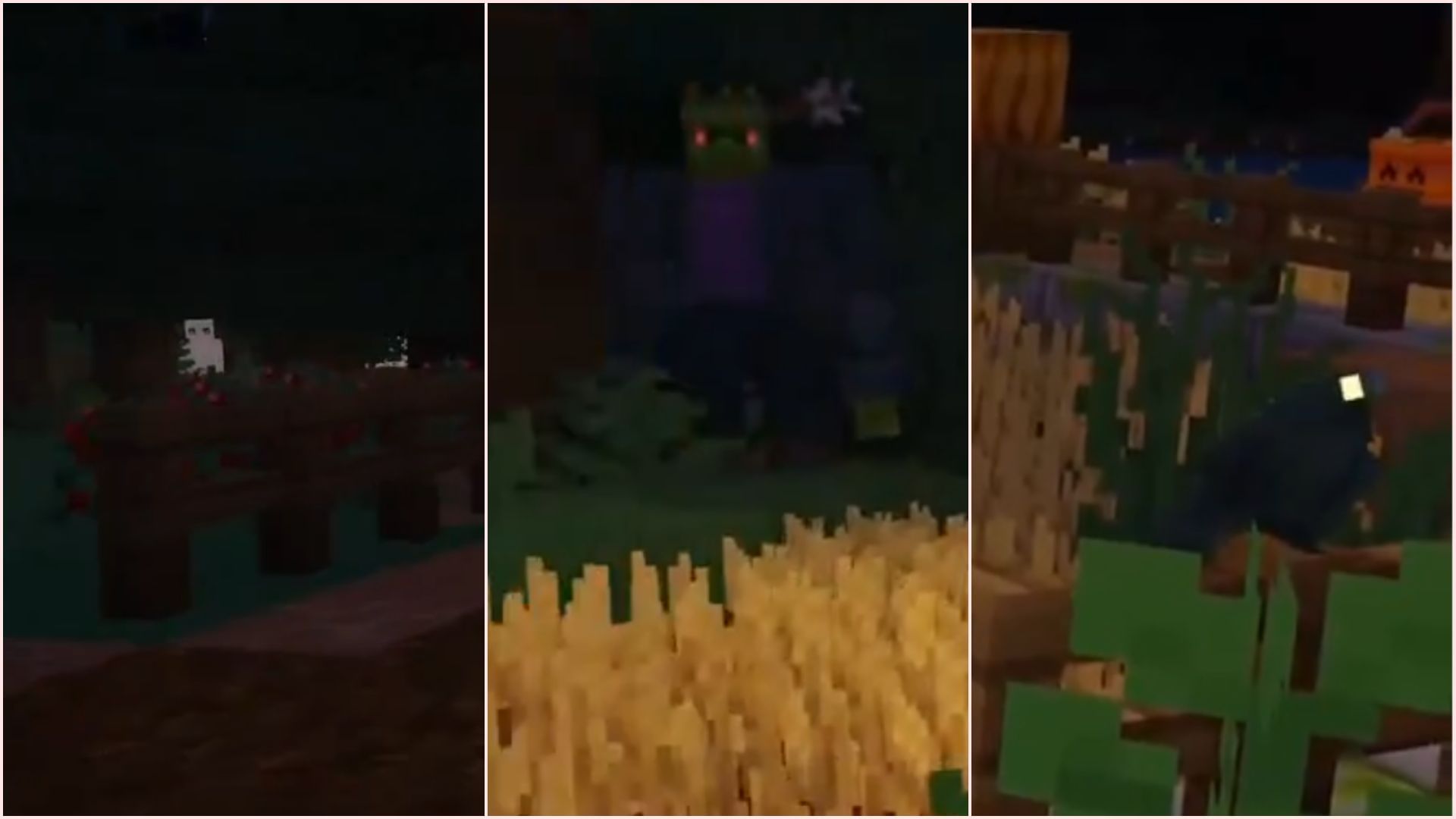 Small hints of new features in Minecraft Actions &amp; Stuff 1.7 Halloween update (Image via X/ActionsNStuff)