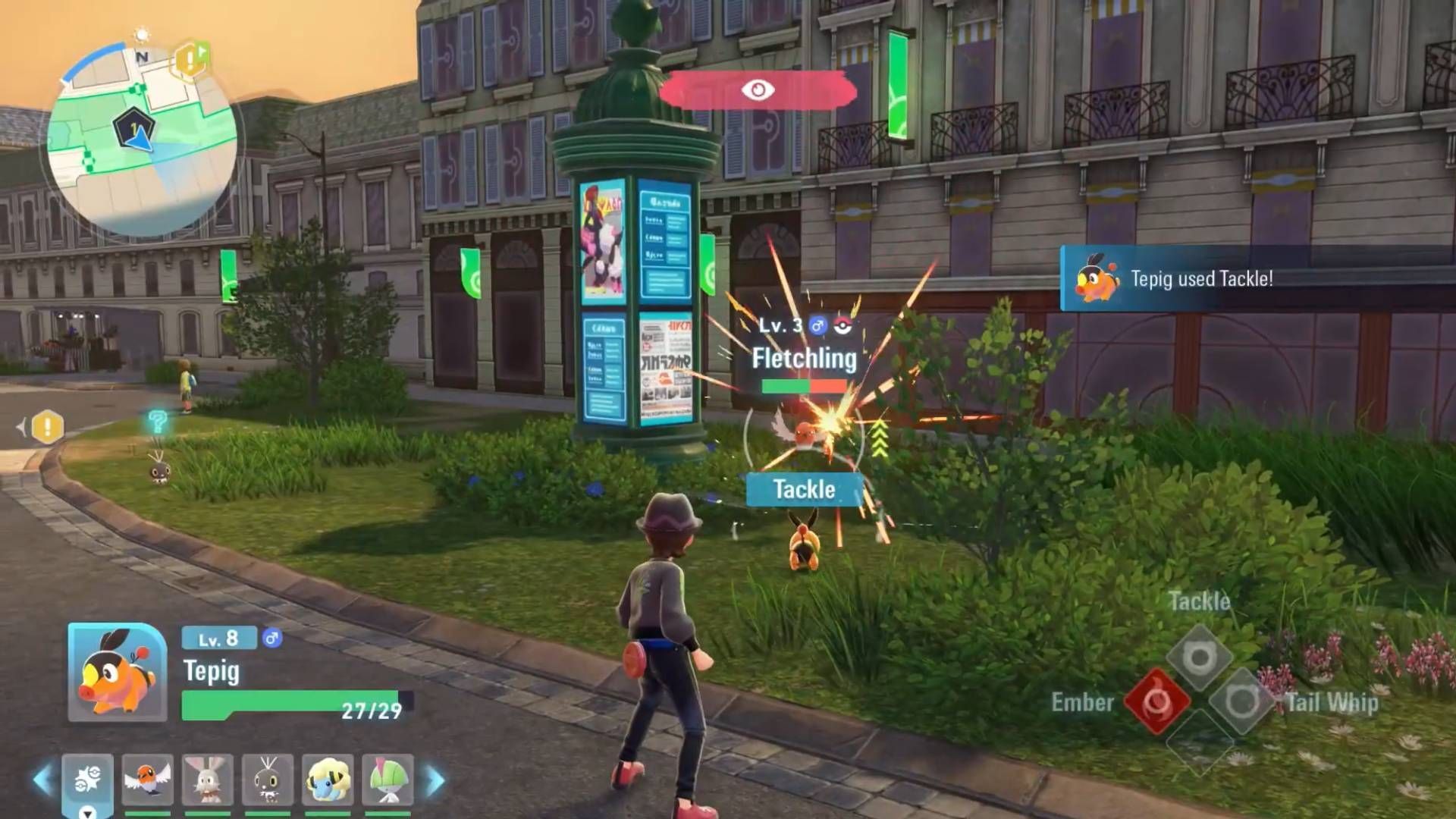 Fletchling is a Gen. 6 Pokemon in Pokemon Legends Z-A (Image via The Pokemon Company || YouTube@AnwJoeGames)