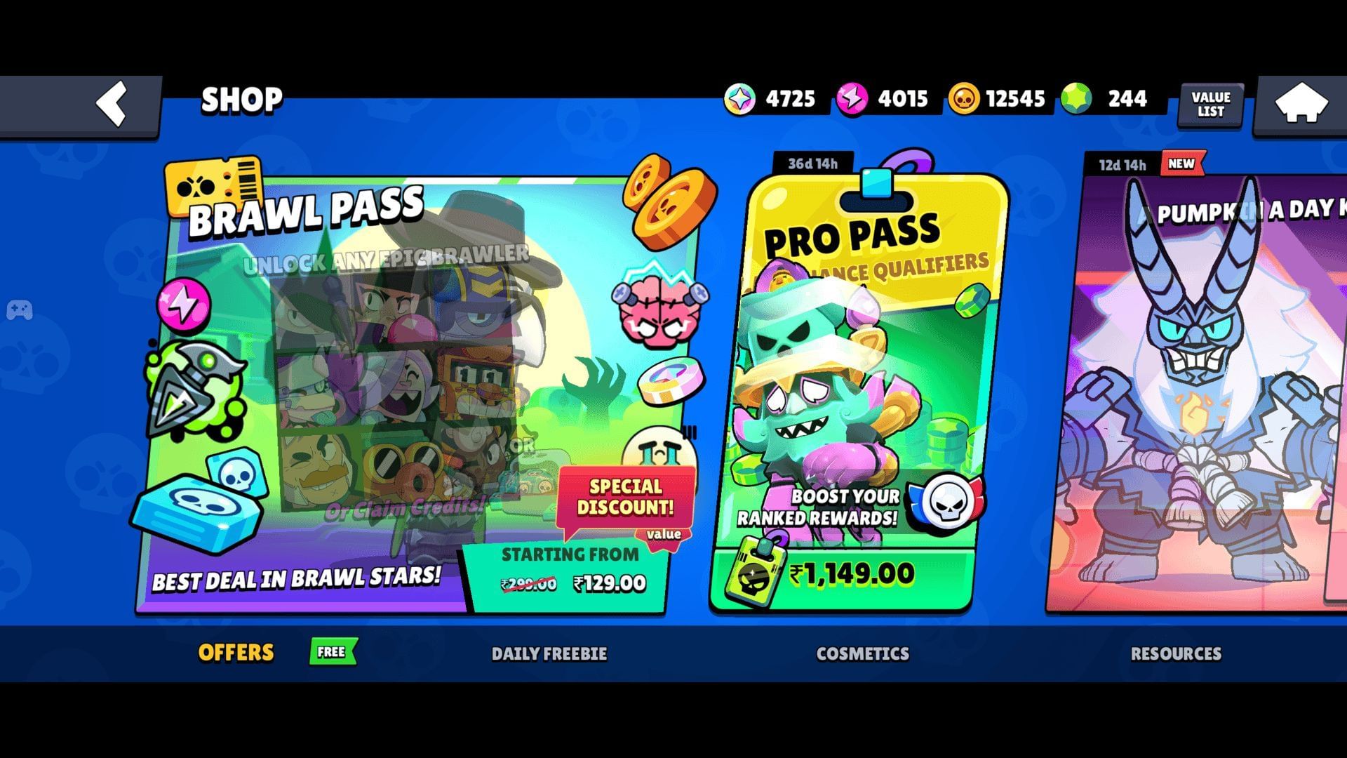 Get free Candies from shop (Image via Brawl Stars)