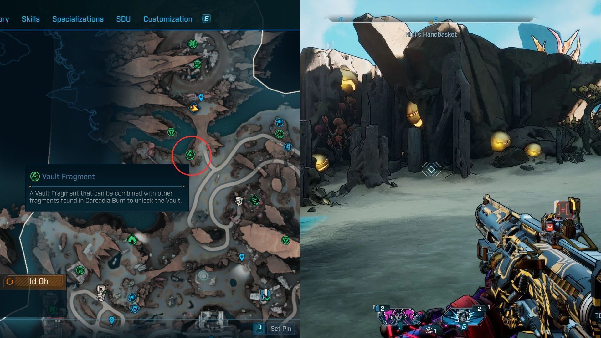 Ruined Sumplands Vault Fragment location (Image via 2K)