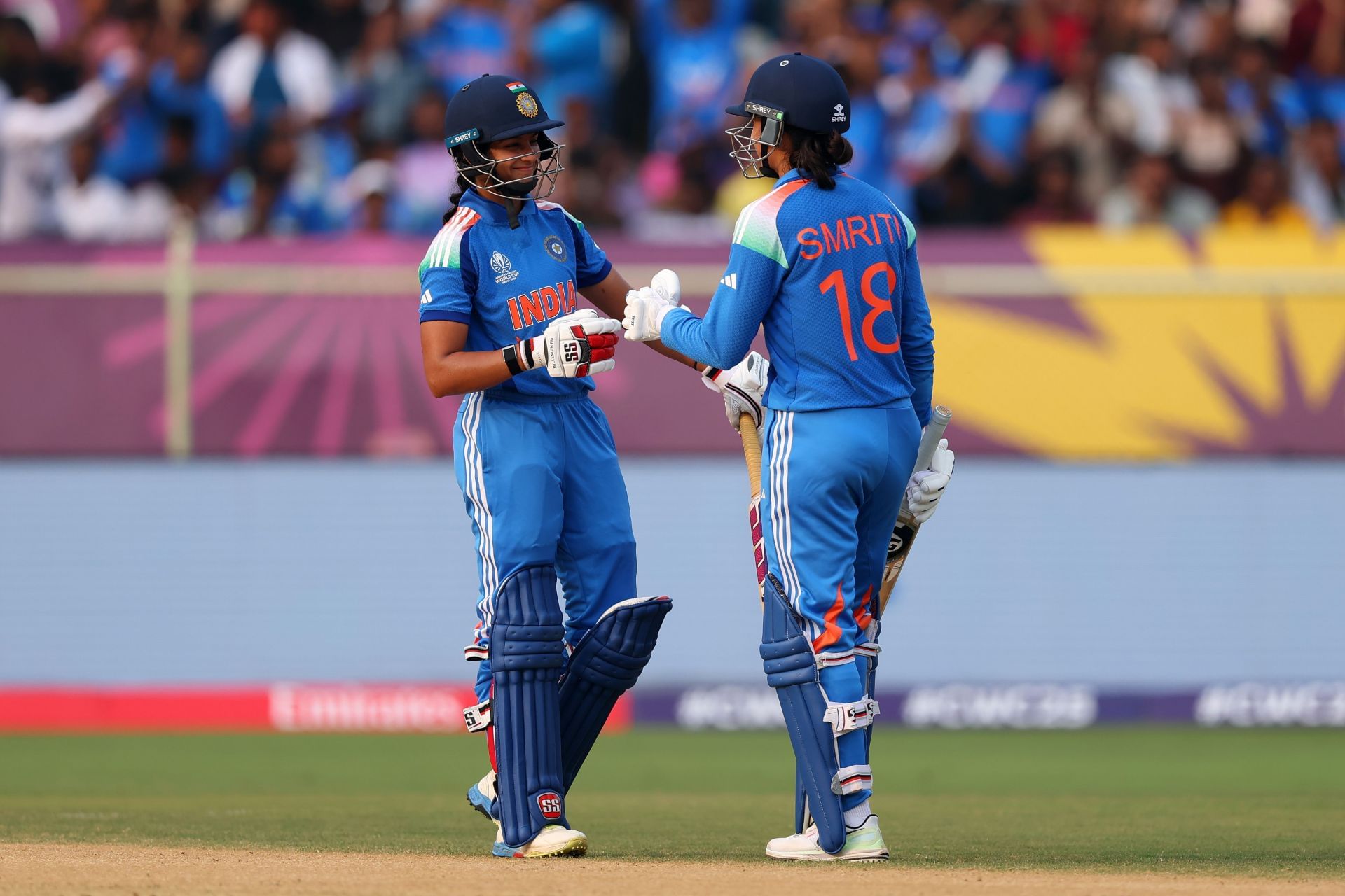 Pratika Rawal and Smriti Mandhana have stitched together seven century partnerships in ODIs. [P/C: Getty]