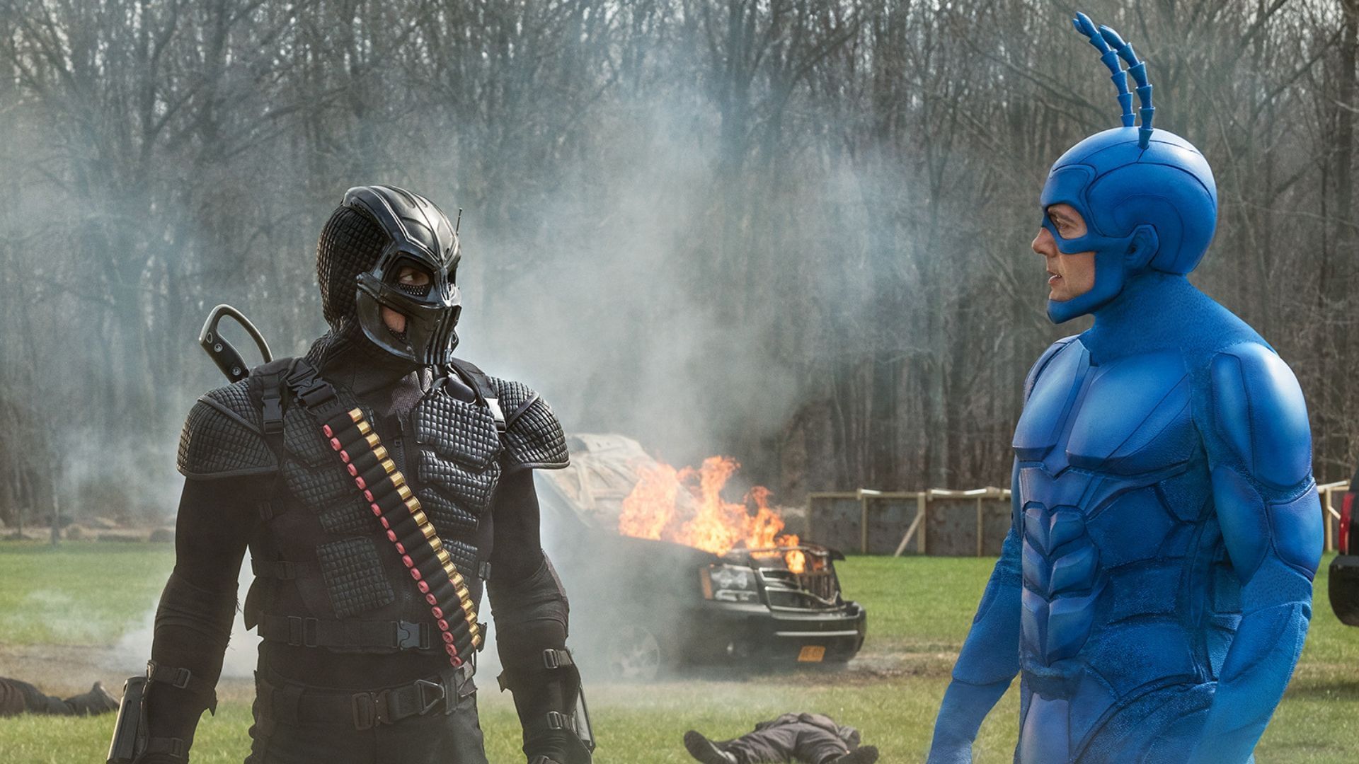 The Tick, like Peacemaker, features clever lines (Image via Prime Video)