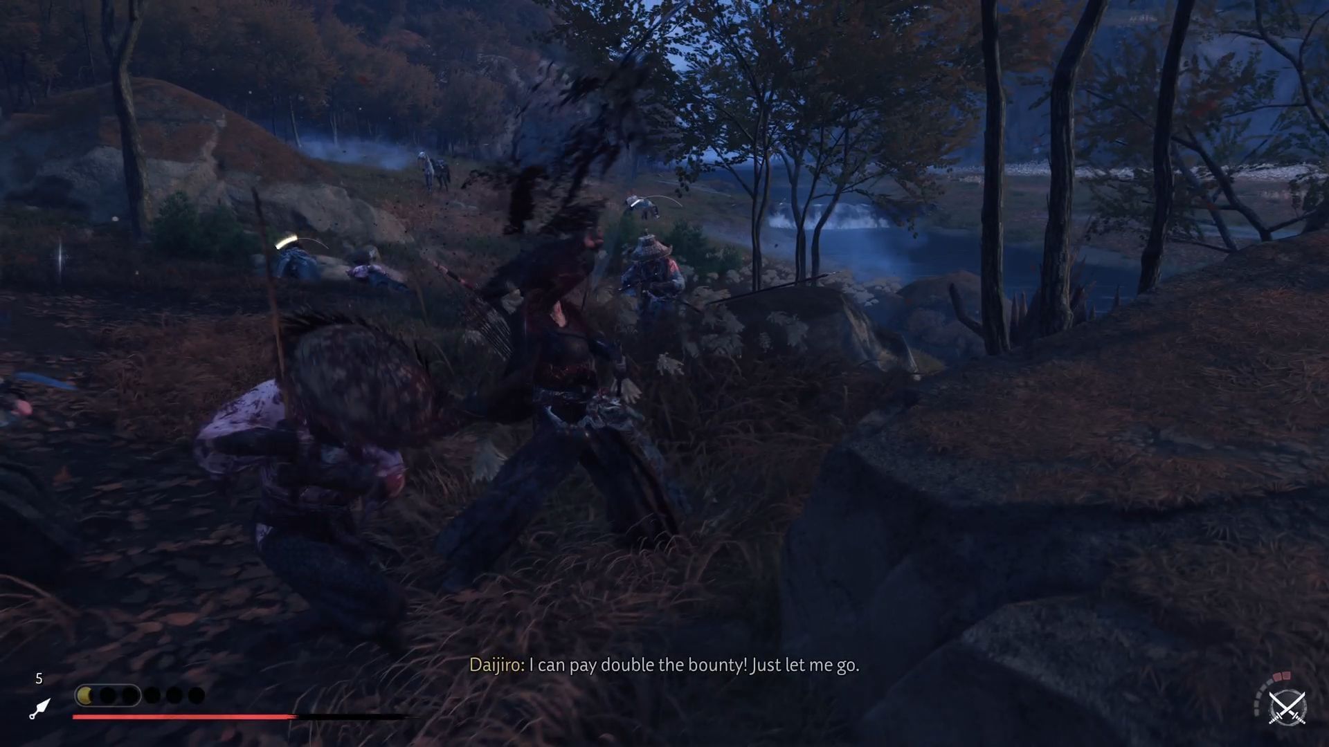 Taking down the enemies (Image via Sportskeeda Gaming || Sucker Punch)