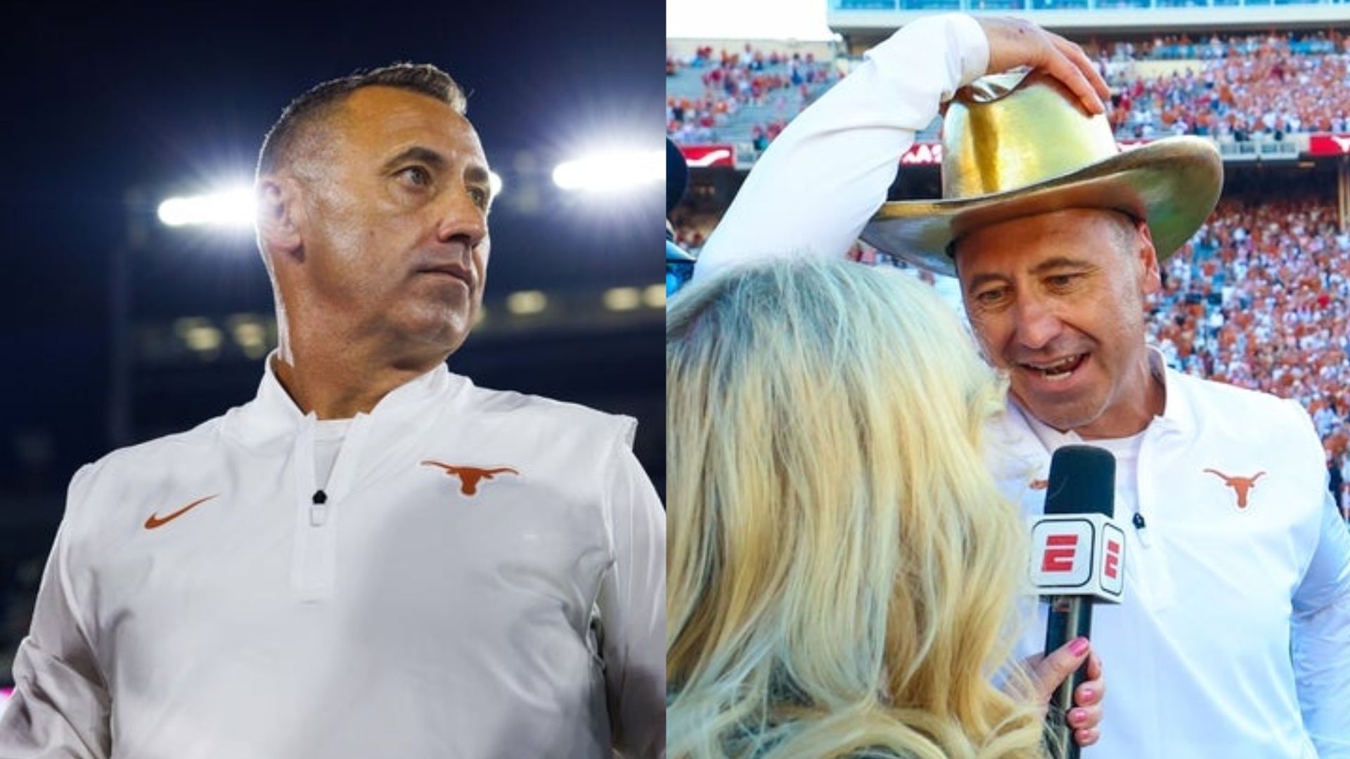 Texas Longhorns coach Steve Sarkisian 