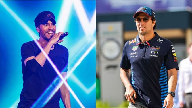 Watch: Singer Enrique Iglesias bows down to Sergio Perez during a concert in Mexico