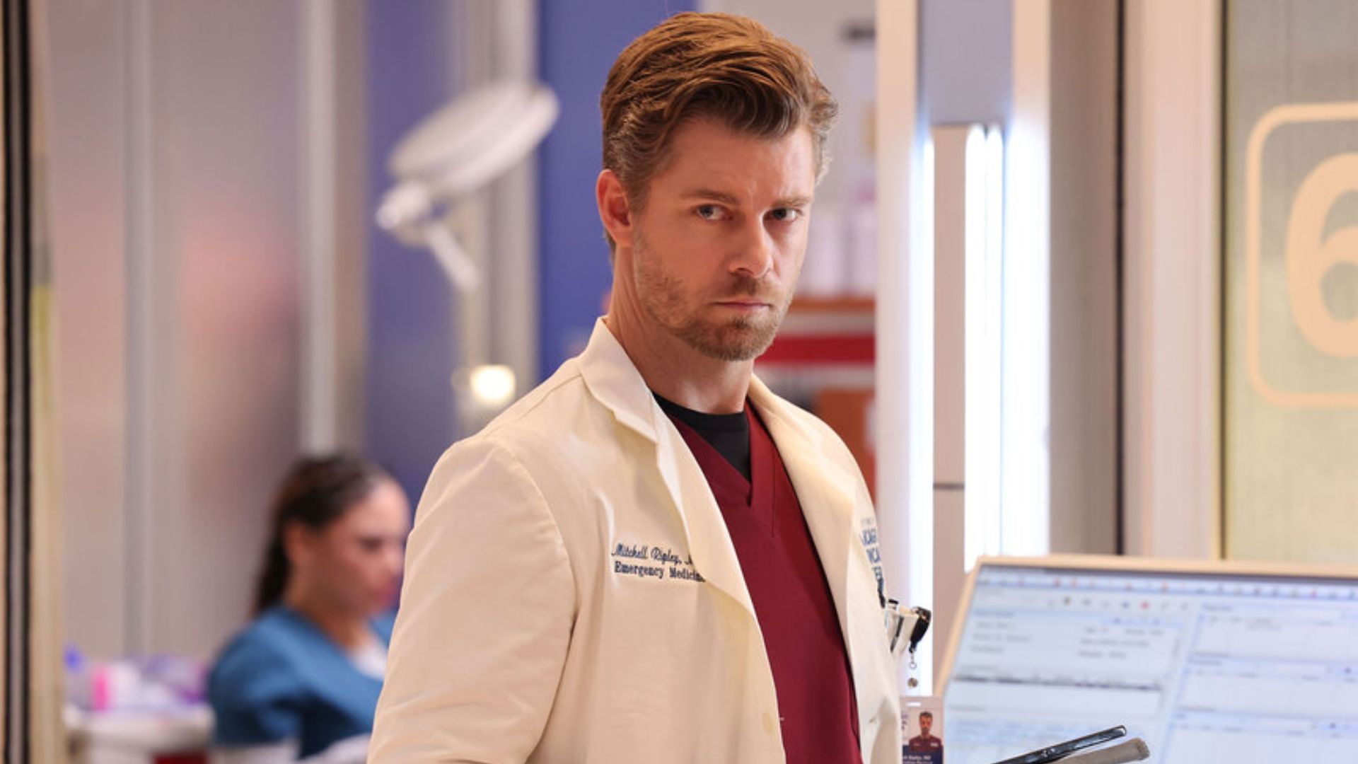 Mitch Ripley (Luke Mitchell) in season 9 episode 3 of Chicago Med (Image via NBC)