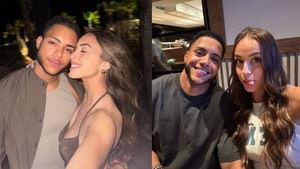 Jeremy Pena dubs himself “officially a WAG” while cheering girlfriend Julia Grosso's soccer game vs. Switzerland
