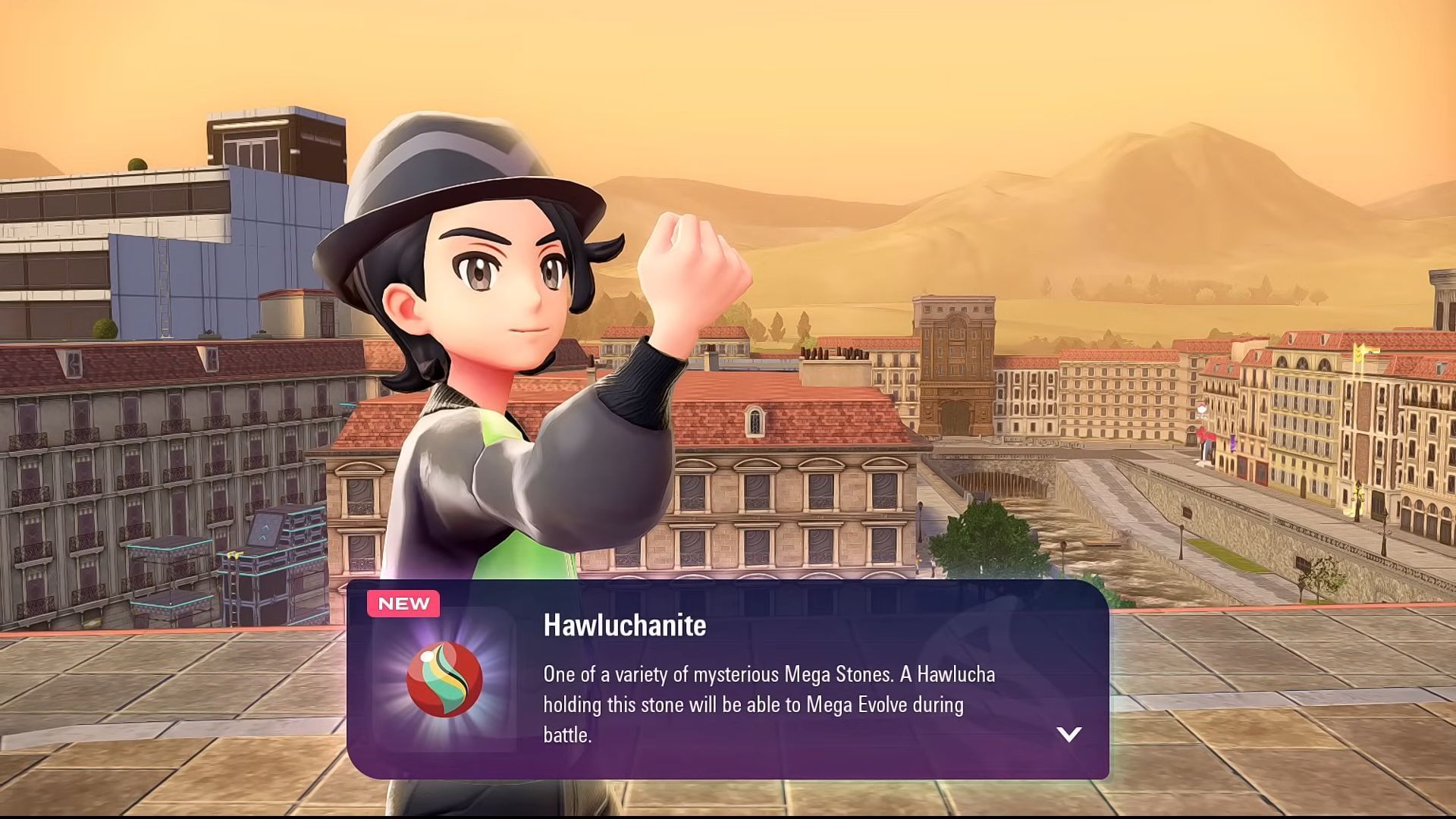 Reward for defeating Mega Hawlucha (Image via YouTube/@Mixeli)