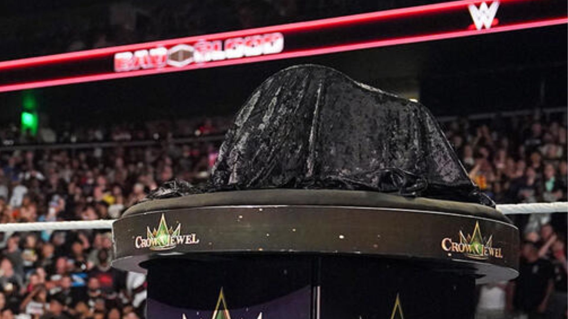 The WWE Crown Jewel Championship announcement [Image Credits: WWE.com] 