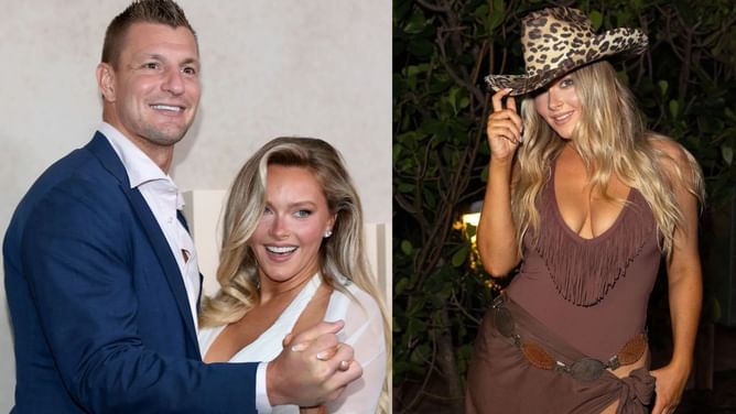 Rob Gronkowski’s GF Camille Kostek serves 'retro meets glam' look for F1 x Sports Illustrated collab at U.S. Grand Prix (In Pics)