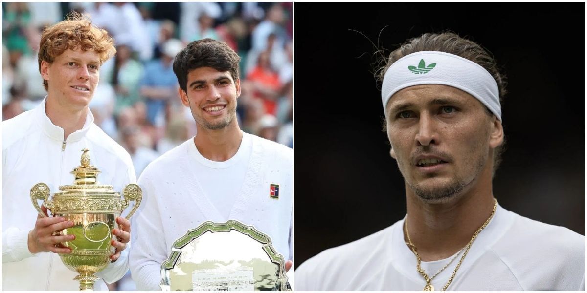 Jannik Sinner, Carlos Alcaraz and Alexander Zverev