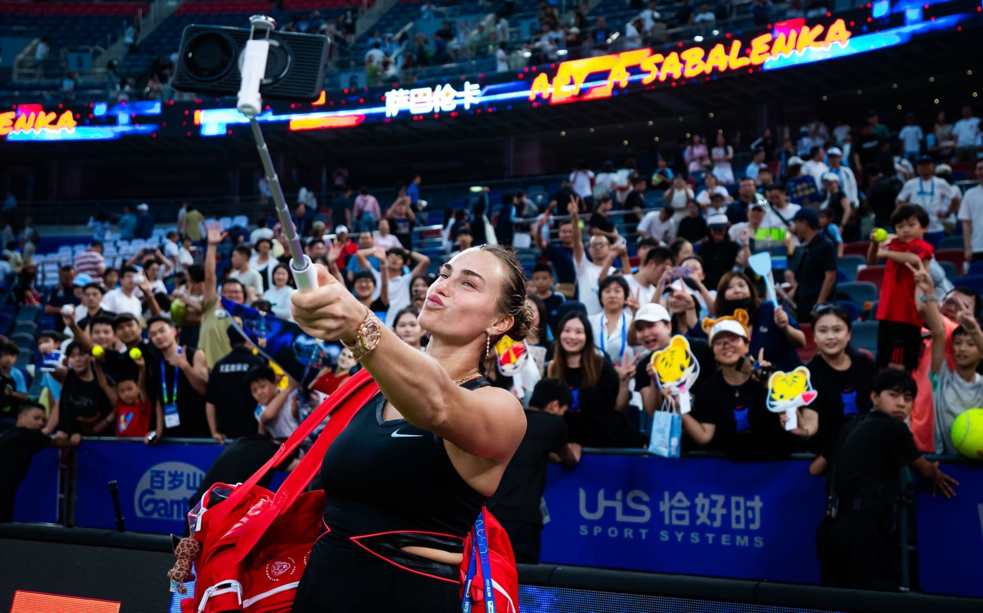 Sabalenka at the 2025 Wuhan Open - Day 5 - Source: Getty