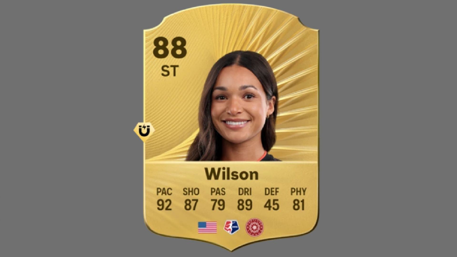 Sophia Wilson&#039;s card in FC 26 (Image via EA Sports)