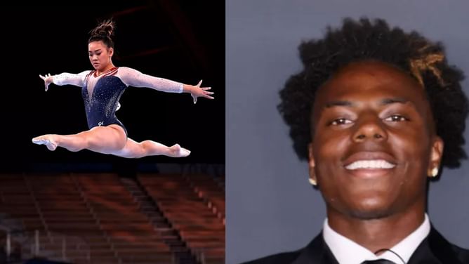 "I’m actually kind of jealous"- Suni Lee left impressed by IShowSpeed's athletic ability as she takes a bow in gymnastics challenge