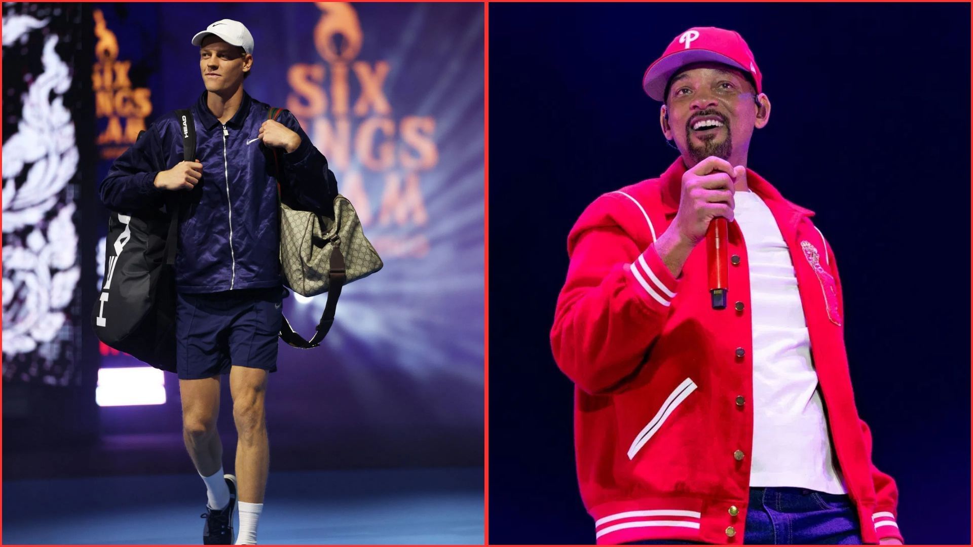 Jannik Sinner (L) Will Smith (R) | Getty