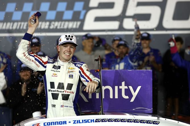 Connor Zilisch seizes Charlotte OT opportunity to clinch 10th NASCAR victory of the season