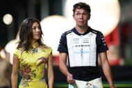 Alex Albon with girlfriend Lily Muni He at the Singapore Grand Prix - Source: Getty
