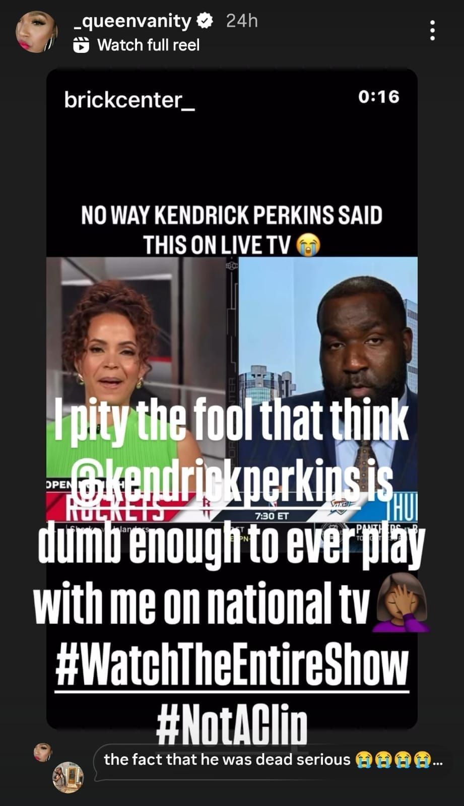 Via Vanity Perkins&#039; IG