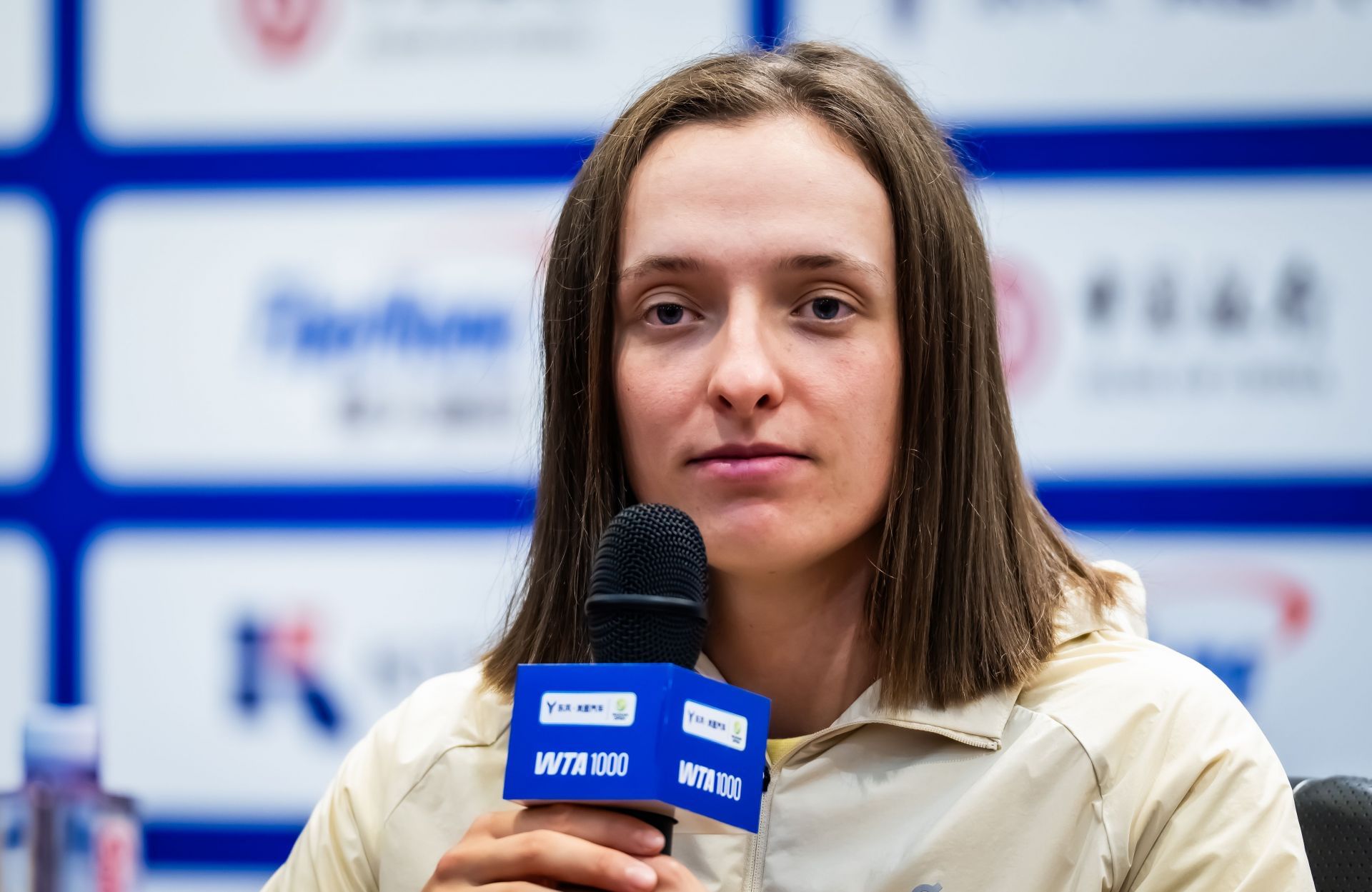 Iga Swiatek at the 2025 Wuhan Open - Day 6 - Source: Getty