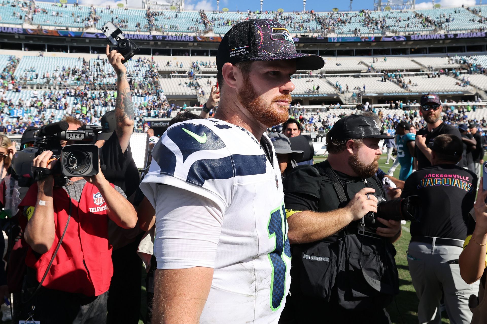 Quarterback Sam Darnold of the Seattle Seahawks - Source: Getty