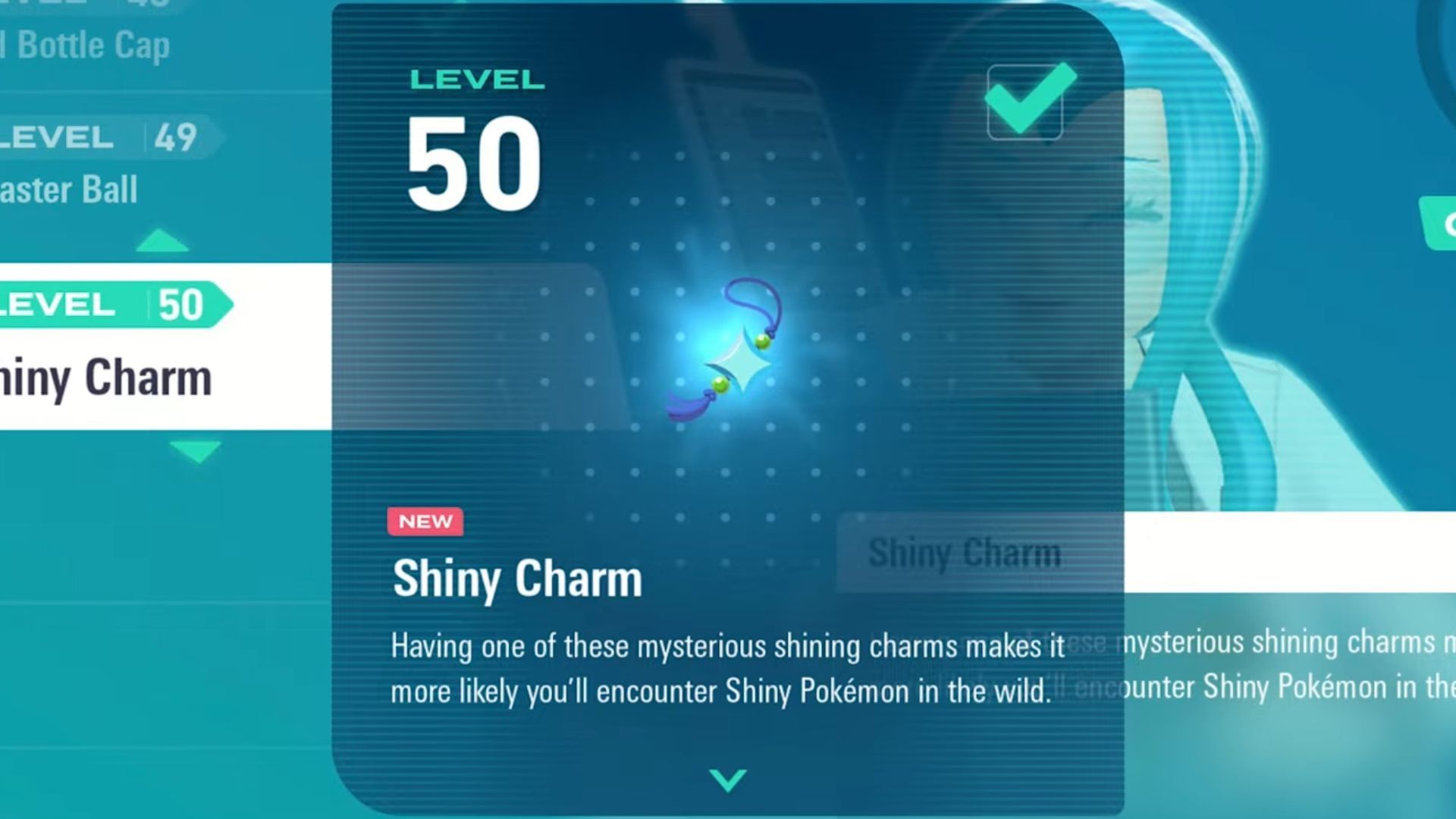 Shiny Charm as seen in the game (Image via The Pokemon Company)