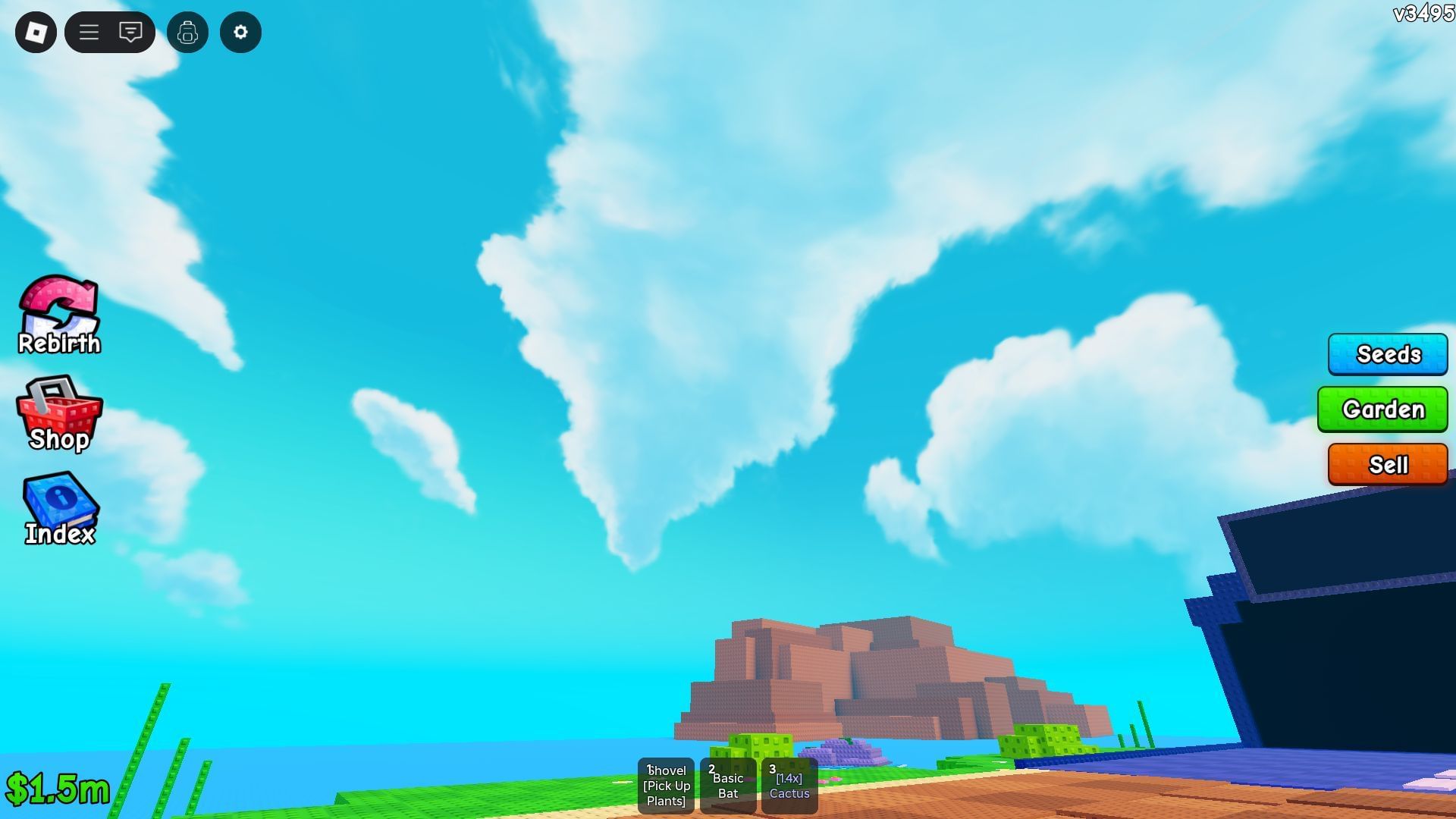 The sunny sky is the default state of the game world (Image via Roblox)
