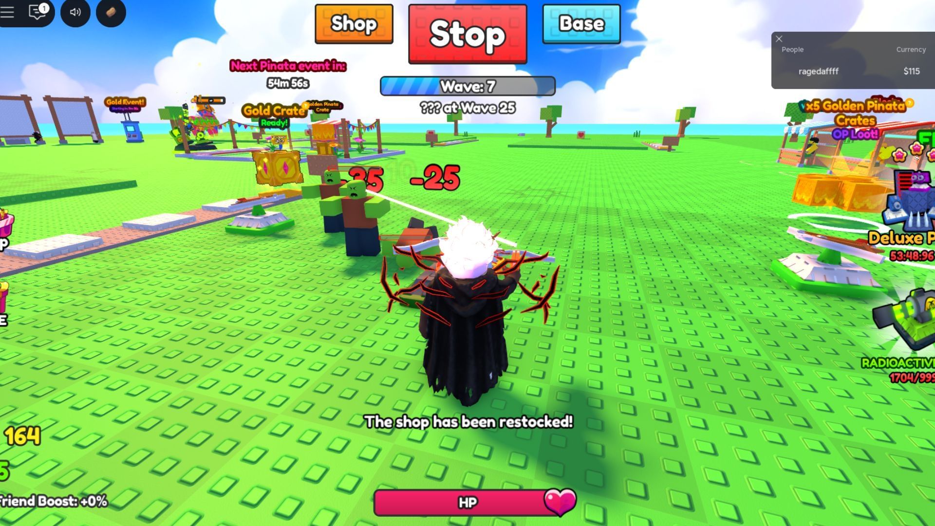 Bosses spawn after every 25 waves (Image via Roblox)
