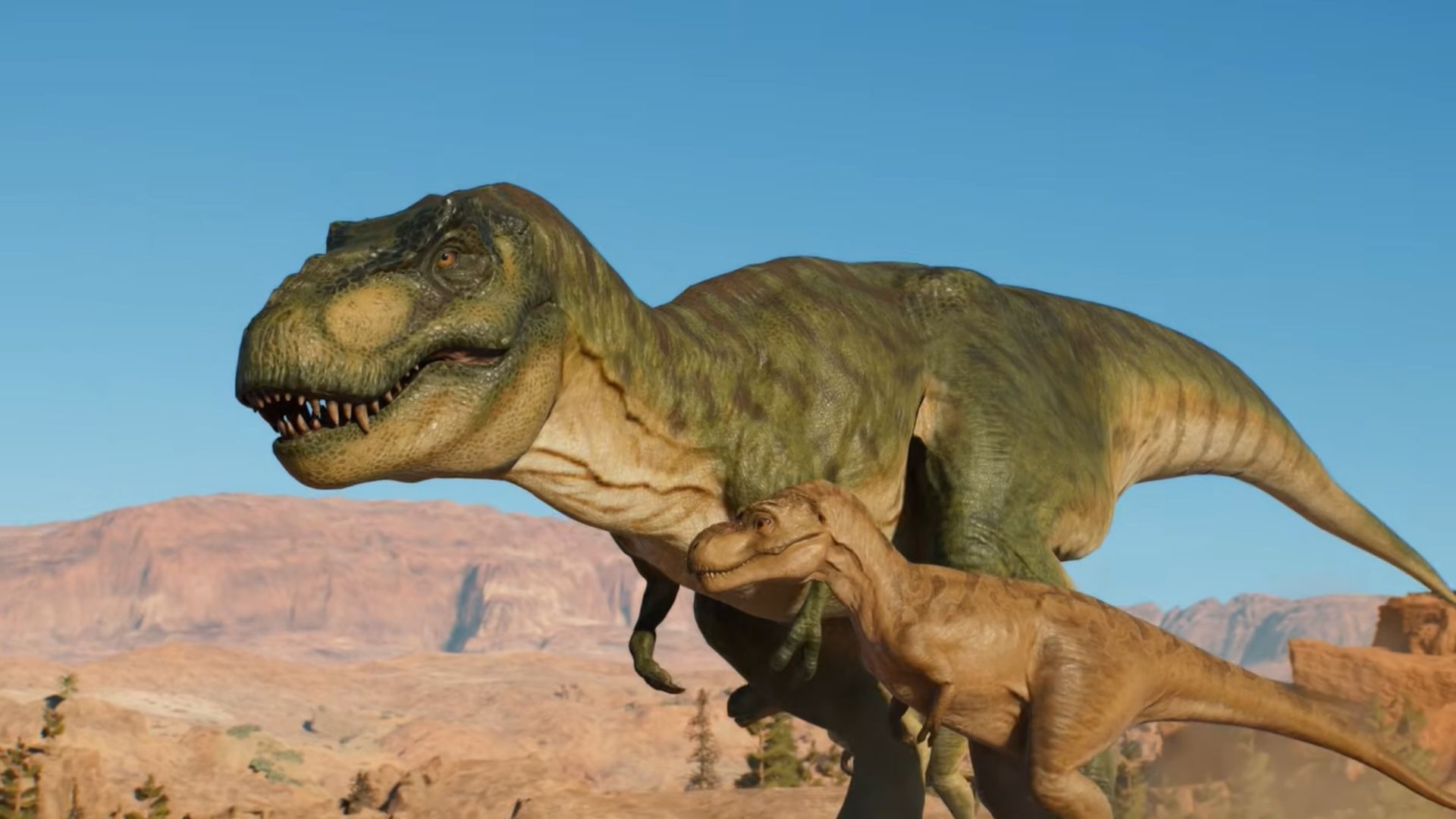 Juvenile dinosaurs also gain attention from guests (Image via Frontier Developments)