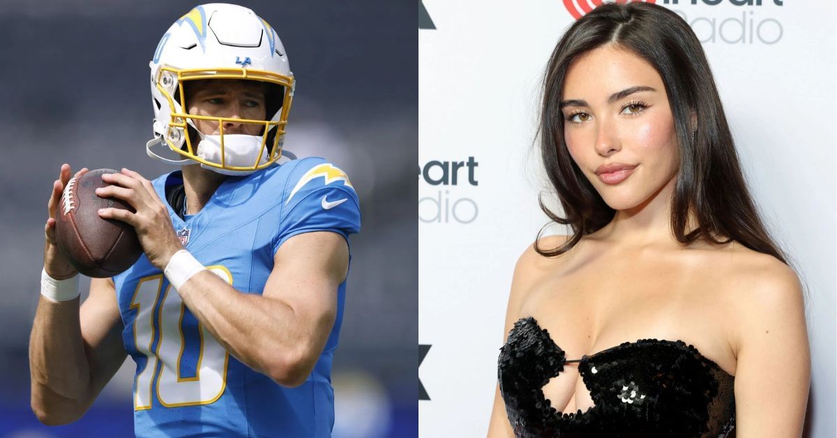 NFL fans react as Justin Herbert and Madison Beer lock lips ahead of Chargers vs. Commanders game