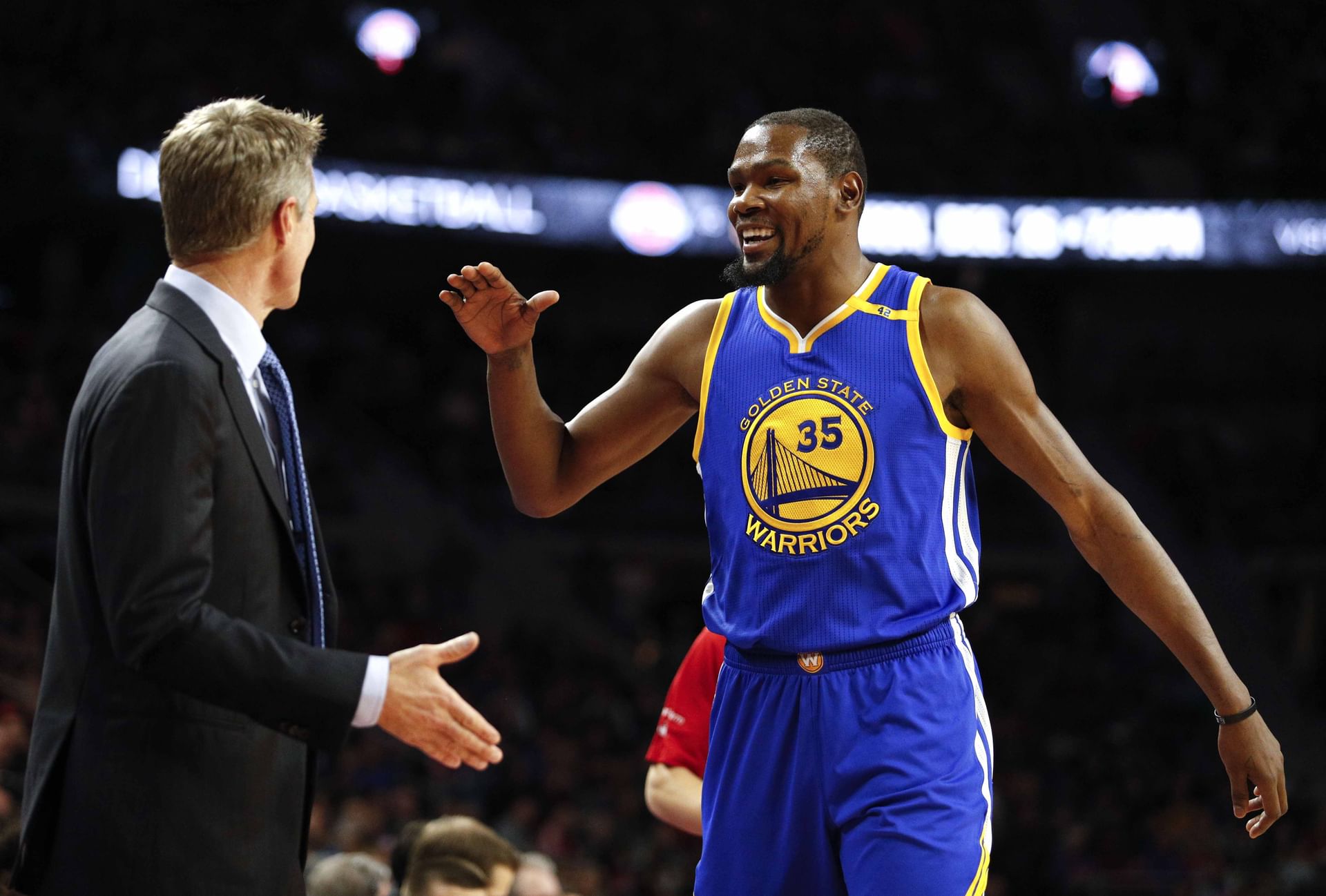 Kevin Durant signed with the Warriors in 2016. (Photo: IMAGN)
